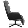 vidaXL Chaise de relaxation avec repose-pied Gris clair Tissu