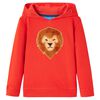 Sweatshirt &agrave; capuche pour enfants rouge 104