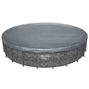 Bestway Couverture de piscine &Oslash;6,10 m Rond Polyester Gris