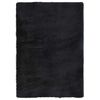vidaXL Tapis shaggy à poils longs NAVARRA noir 160x230 cm polyester