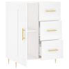 vidaXL Buffet blanc 69,5x34x90 cm bois d'ingénierie