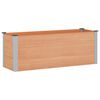 vidaXL Jardini&egrave;re sur&eacute;lev&eacute;e Marron 150 x 50 x 54 cm alu.
