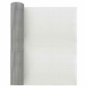 vidaXL &Eacute;cran en maille 40 x 1000 cm 18 mesh Acier Inox 304 Argent&eacute;