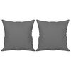 vidaXL Canapé 2 places avec oreillers gris foncé 120 cm