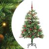 vidaXL Sapin de No&euml;l artificiel Vert 150 cm PVC et m&eacute;tal
