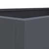 vidaXL Jardinière anthracite 62x40x39 cm acier