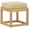 vidaXL Banc de Jardin Blanc 43 x 43 x 45 cm Bois d'Acacia Massif