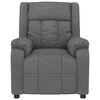 vidaXL Fauteuil de massage Gris foncé Tissu