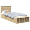 vidaXL Cadre de lit Ch&ecirc;ne Sonoma 75 x 190 cm Bois d'ing&eacute;nierie