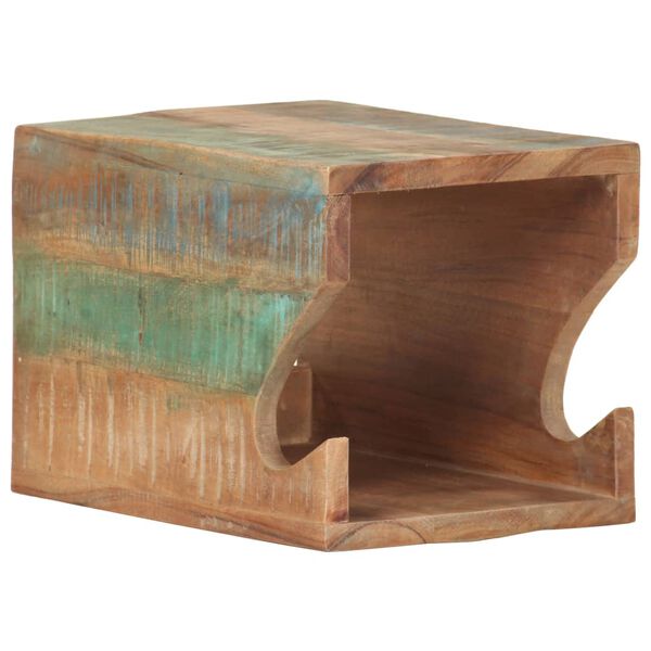 vidaXL Support mural de v&eacute;los 35x25x25 cm Bois de r&eacute;cup&eacute;ration massif