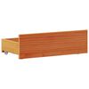 vidaXL Cadre de lit sans matelas avec t&ecirc;te de lit 100x200 cm bois pin