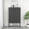 vidaXL Buffet haut Anthracite 80x35x135 cm Acier