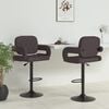 vidaXL Tabourets de bar lot de 2 taupe tissu