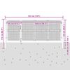 vidaXL Portail de jardin grillag&eacute; vert 350 x 125 cm en acier galvanis&eacute;