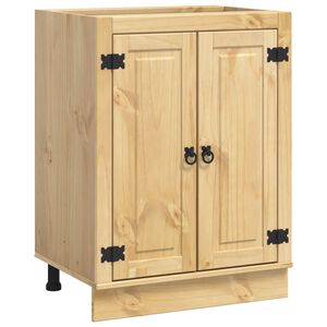 vidaXL Armoire avec &eacute;tag&egrave;re SKI Brun Miel 60 x 46 x 81,5 cm Pin massif
