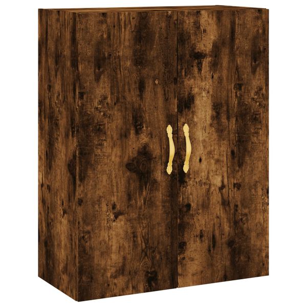 vidaXL Armoire murale ch&ecirc;ne fum&eacute; 69,5x34x90 cm