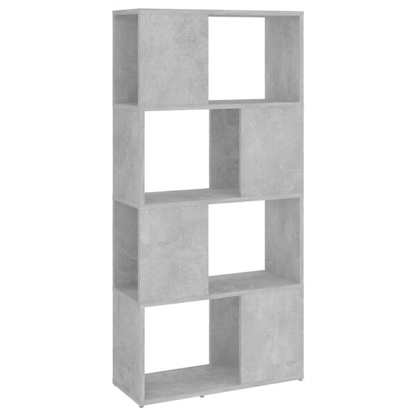 vidaXL Biblioth&egrave;que/S&eacute;parateur de pi&egrave;ce Gris b&eacute;ton 60x24x124,5 cm