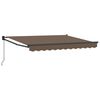 vidaXL Auvent r&eacute;tractable Taupe 5 x 3 m Polyester et Aluminium