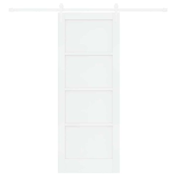 vidaXL Porte coulissante ORKDAL Blanc 78 x 202 cm Pin massif