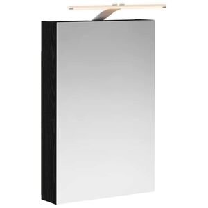 vidaXL Armoire Miroir de Salle de Bain Ch&ecirc;ne noir 40 x 10,5 x 60,5 cm