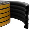 vidaXL joint de fen&ecirc;tre autocollant Noir 12 x 10 mm 25 m Mousse EPDM