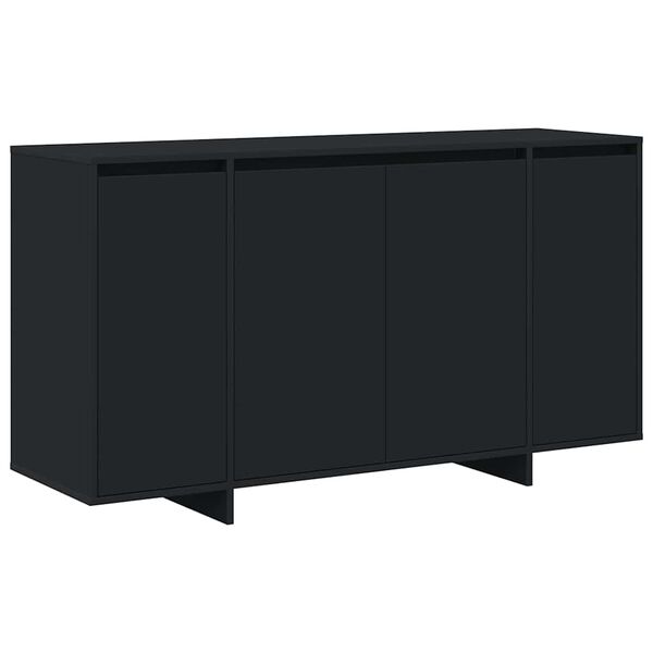vidaXL Buffet Noir 135 x 41 x 75 cm Bois d'ing&eacute;nierie