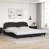 vidaXL Cadre de lit Viana sans matelas noir 200x200 cm similicuir