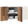 vidaXL Armoire suspendue Bois ancien et Blanc 57 x 57 x 40 cm