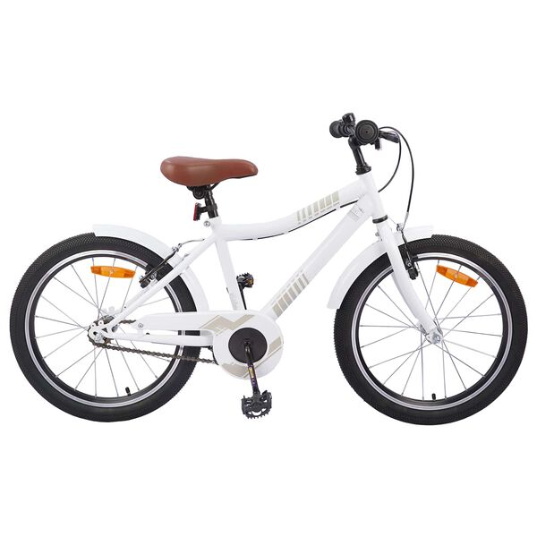 vidaXL V&eacute;lo pour Enfants 18 Pouces pour les 5-7 ans blanc