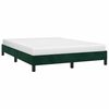 vidaXL Cadre de lit sans matelas vert fonc&eacute; 140x190 cm velours