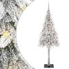 vidaXL Sapin de No&euml;l avec 300 LED Blanc 210 cm PE et Acier
