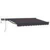 vidaXL Cadre de store manuel avec LEDs Anthracite 3,5 x 2 m