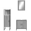 vidaXL Ensemble de meubles de salle de bain 3 pcs Sonoma gris