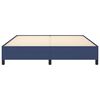 vidaXL Cadre de lit sans matelas bleu 160x200 cm tissu