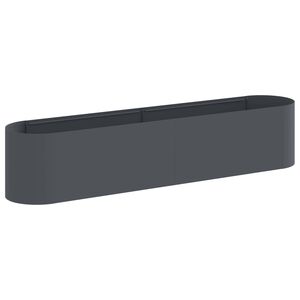 vidaXL Jardin sur&eacute;lev&eacute; Anthracite 200 x 40 x 40 cm