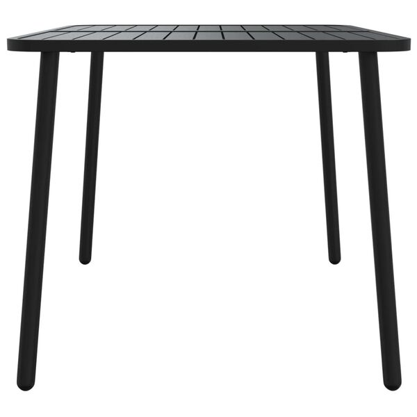 vidaXL Table de jardin anthracite 110x80x71 cm acier