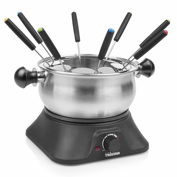 Tristar Ensemble &agrave; fondue 1400 W 1,3 L Acier inoxydable Argent&eacute;