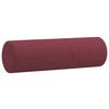 vidaXL Canapé 2 places avec oreillers bordeaux 120 cm tissu