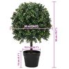 vidaXL Arbre artificiel Vert 35 x 35 x 50 cm Plastique