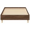 vidaXL Cadre de lit sans matelas ch&ecirc;ne marron 90x200cm bois ing&eacute;nierie