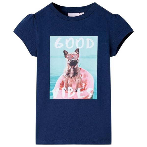 T-shirt pour enfants bleu marine 104