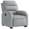 vidaXL Fauteuil inclinable Gris clair Tissu