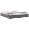 vidaXL Lit de Rangement avec matelas Gris 180 x 200 cm Faux cuir