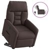 vidaXL Fauteuil inclinable électrique marron foncé tissu