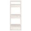 vidaXL Bibliothèque/Séparateur de pièce Blanc 41x35x91 cm Pin solide