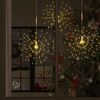vidaXL Feux d'artifice de No&euml;l d'ext&eacute;rieur 4 pcs Blanc 20 cm 560 LED