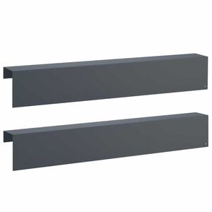 vidaXL Profil&eacute; de recouvrement de jardin 2 pc 100 x 10 x 15 cm Acier
