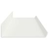 vidaXL &Eacute;tag&egrave;re flottante 2 pcs Blanc 100 x 9 x 2,5 cm Acier