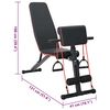 vidaXL Banc de musculation Noir 132 x 54 x 100 cm Acier