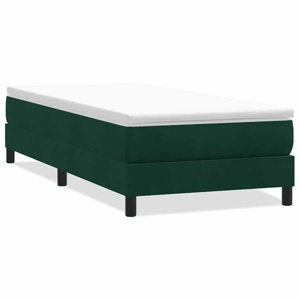 vidaXL Sommier &agrave; lattes de lit sans matelas vert fonc&eacute; 80x210 cm